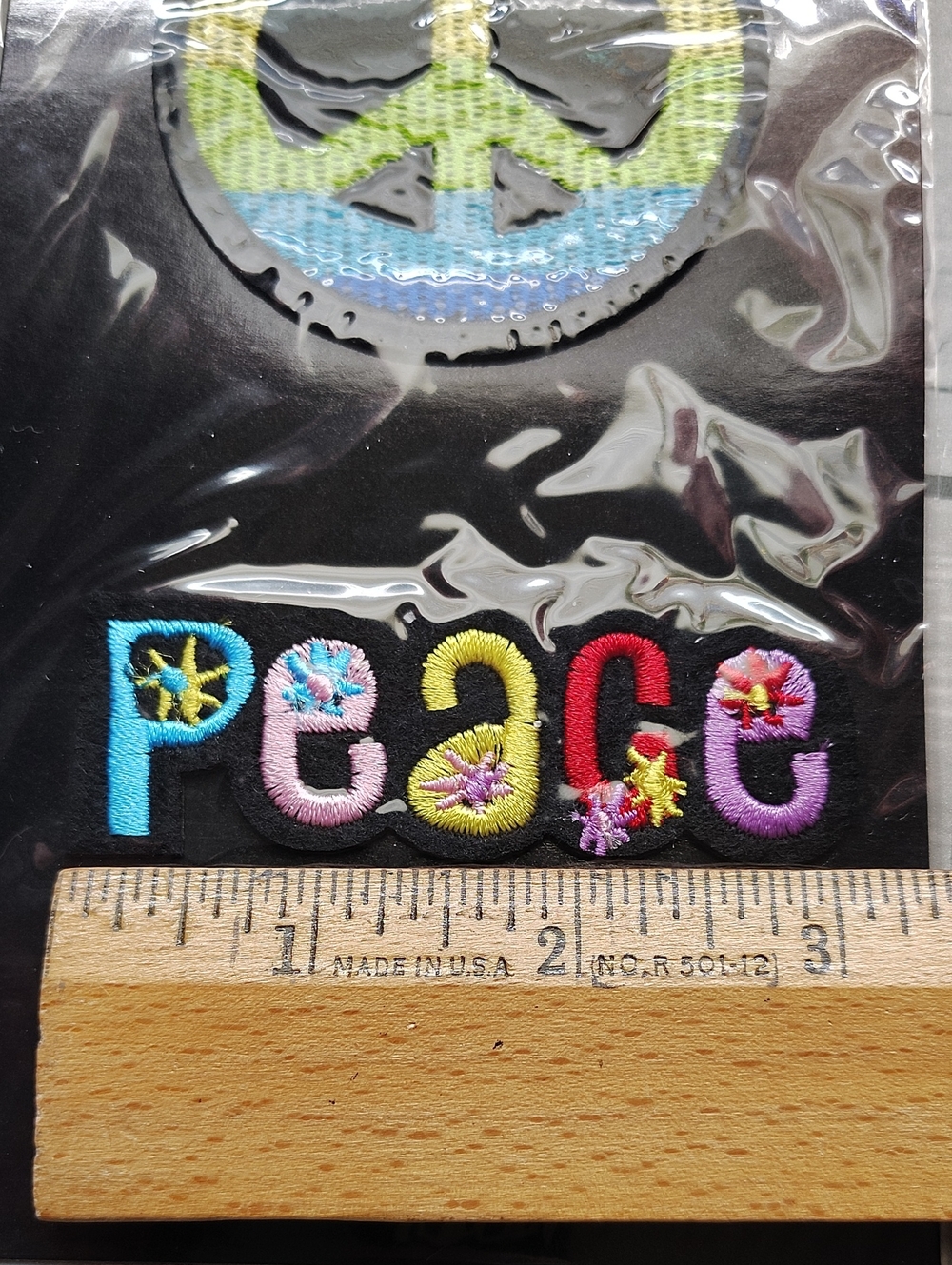 ✌️Multicolor Rainbow Peace Sign Patches ✌️ - Picture 5 of 5